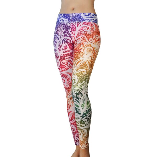 Rainbow Lace Yoga Leggings
