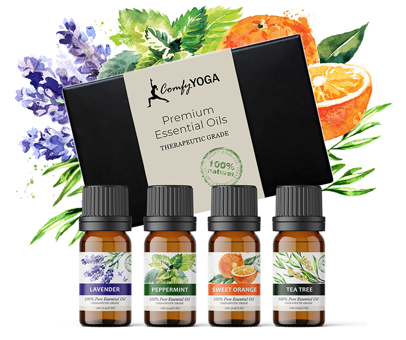 All Natural Essential Oil Set (4-Pack)
