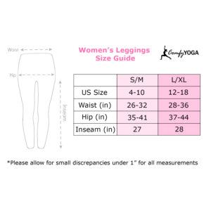 Comfy Yoga Size Guide Comfy Yoga Size Guide