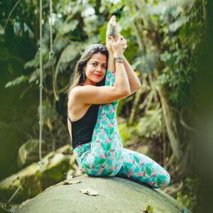 Flamingo Pocket Capris by Comfy Yoga