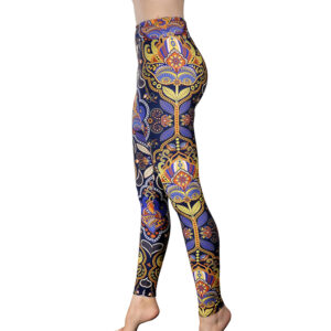 Midnight Lotus Yoga Leggings