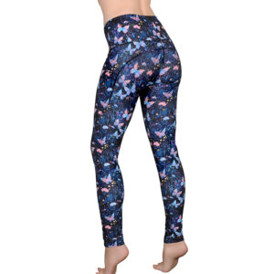 Electric Butterfly Yoga Leggings with Pockets