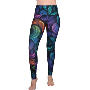 Rainbow Swirls Pocket Yoga Leggings