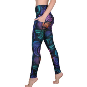 Rainbow Swirls Pocket Yoga Leggings