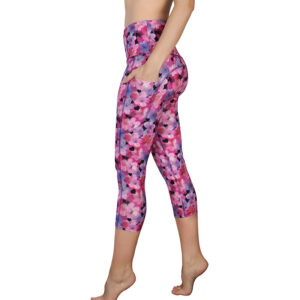 Magenta Blossom Pocket Capri