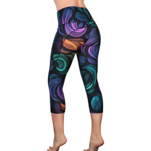 Rainbow Swirls Pocket Capris