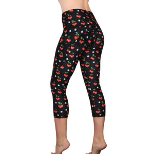 Red Cherry Pocket Capris