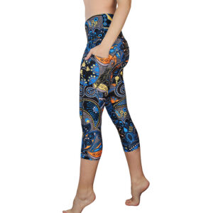Wonderland Blue Pocket Capri